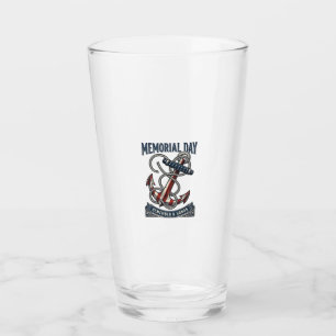 Memorial Day Anchor Remember Honor Vintage Shirt_1 Glass