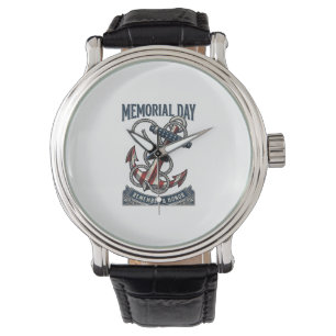 Memorial Day Anchor Remember Honour Vintage Shirt_ Watch