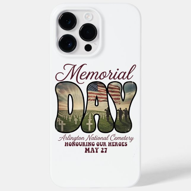 Memorial Day Arlington National Cemetery Case-Mate iPhone Case (Back)