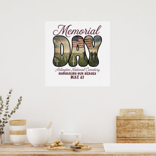 Memorial Day Arlington National Cemetery Poster