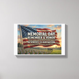 Memorial Day   Canvas Print