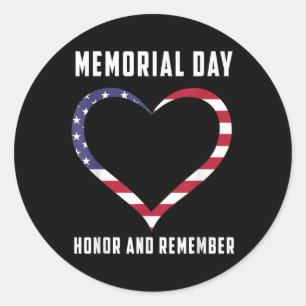 Memorial Day Celebration For Men Women Kids Patrio Classic Round Sticker
