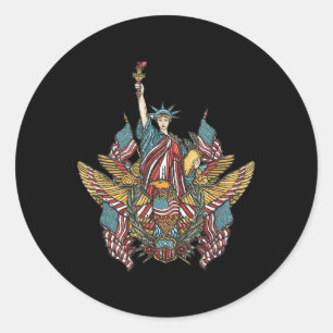 Memorial Day  Classic Round Sticker
