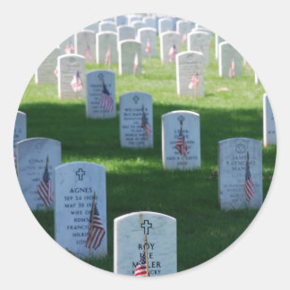 Memorial Day Classic Round Sticker