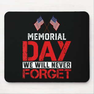 Memorial Day Design For Usa Military Men And Women Mouse Pad