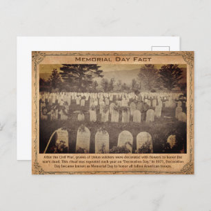 Memorial Day Fact Postcard
