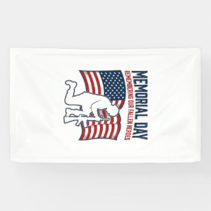 Memorial Day Fallen Heroes Patriotic Soldier Shirt Banner
