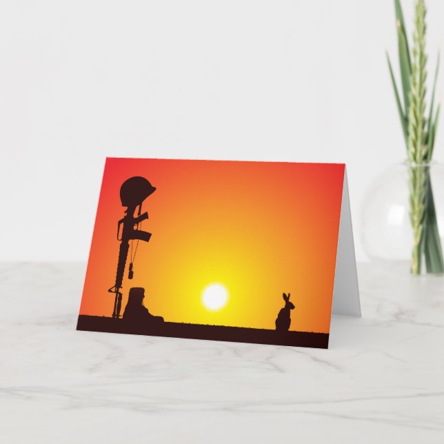 MEMORIAL DAY HARE CARD (Front)