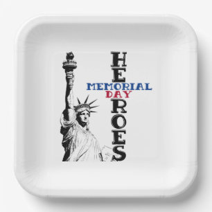 Memorial Day heroes  Paper Plate