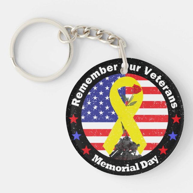 Memorial Day Keychain (Front)