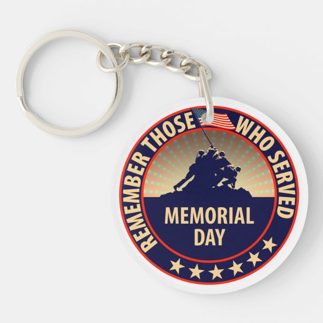 Memorial Day Keychain (Front)