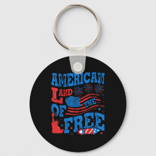 Memorial Day Land Of The Free Because Of The Brave Keychain