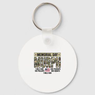 Memorial Day Murph Workout Vintage Vector Shirt_1 Keychain