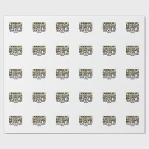 Memorial Day Murph Workout Vintage Vector Shirt_1 Wrapping Paper