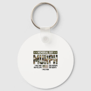 Memorial Day Murph Workout Vintage Vector Shirt (2 Keychain