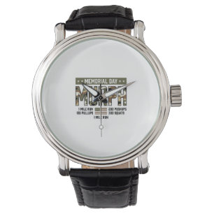 Memorial Day Murph Workout Vintage Vector Shirt (2 Watch