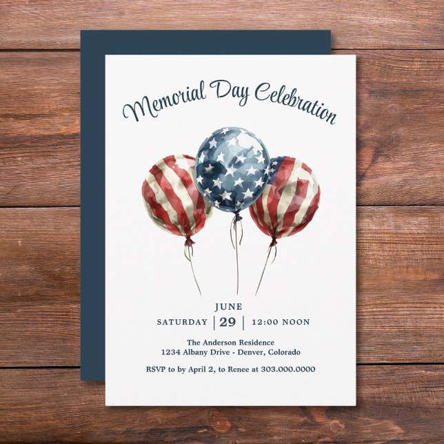 Memorial Day Party Invitation (Creator Uploaded)