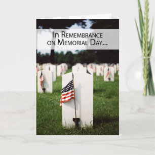Memorial Day Patriotic In Remembrance Card