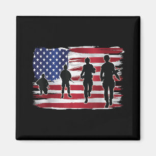 Memorial Day Patriotic Thank You Veterans Lives Magnet