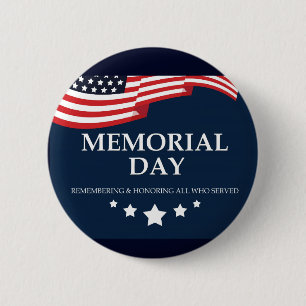 Memorial Day / Remember 2 Inch Round Button