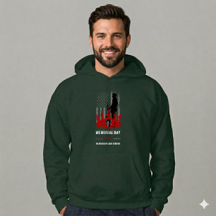 Memorial Day Remember and Honour Patriotic USA 250 Hoodie