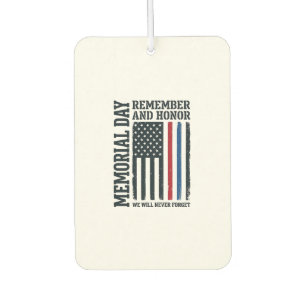 Memorial Day Remember And Honour Tribute Vector De Air Freshener