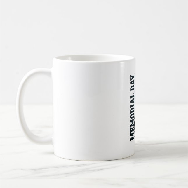 Memorial Day Remember And Honour Tribute Vector De Coffee Mug (Left)
