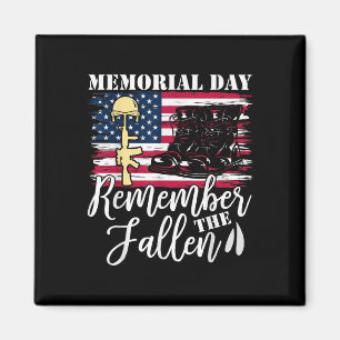Memorial Day Remember The Fallen Patriotic Veteran Magnet