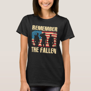 Memorial Day Remember The Fallen Veteran Military  T-Shirt