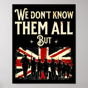 Memorial day remember veterans uk soldier patriot poster