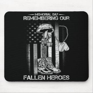 Memorial Day Remembering Fallen Heroes American Mouse Pad