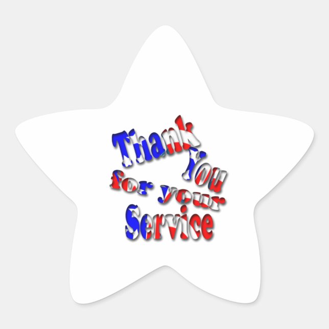 Memorial Day Star Sticker (Front)