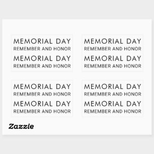 Memorial Day Stylish Font Sticker