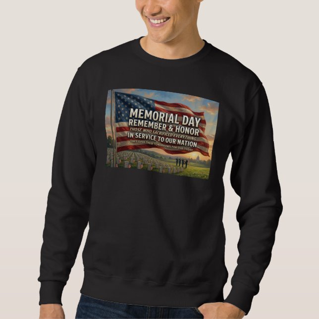 Memorial Day   Sweatshirt (Front)
