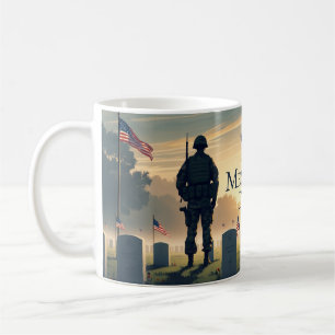 Memorial Day Tribute Artwork – Honouring American Coffee Mug