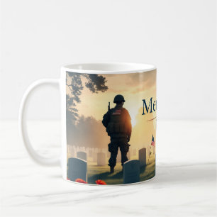 Memorial Day Tribute Artwork – Honouring American Coffee Mug