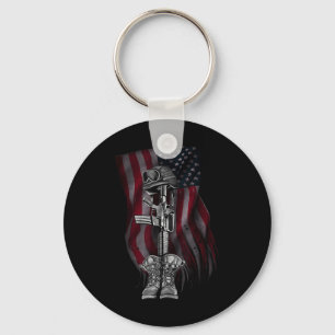 Memorial Day We Will Never Forget Keychain