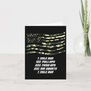 Memorial day workout usa flag memorial day Memoria Card