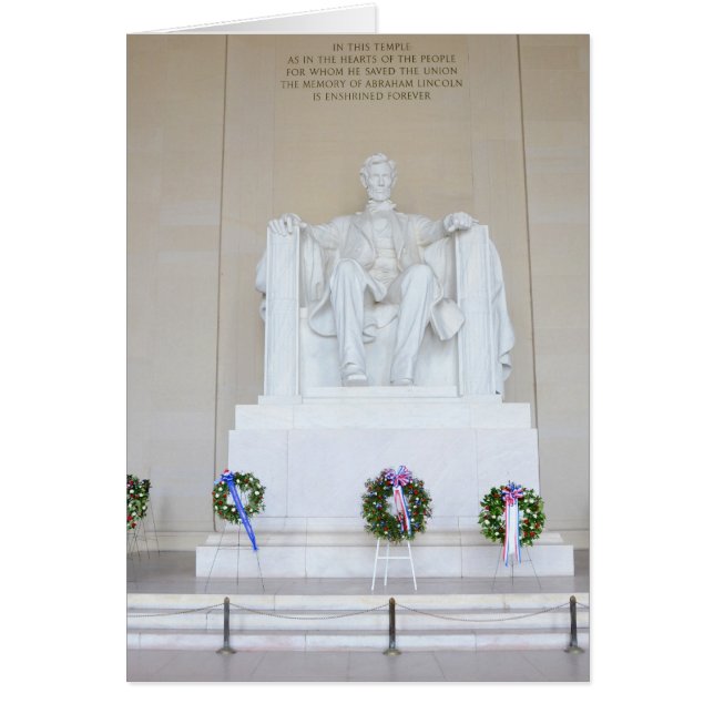 Mémorial de Lincoln. (Devant)