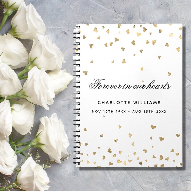 Mémorial du livre d'or blanc coeurs (Créateur téléchargé)