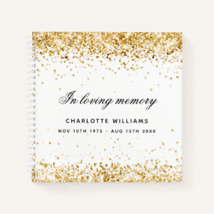 Mémorial du livre d'or blanc parties scintillant n