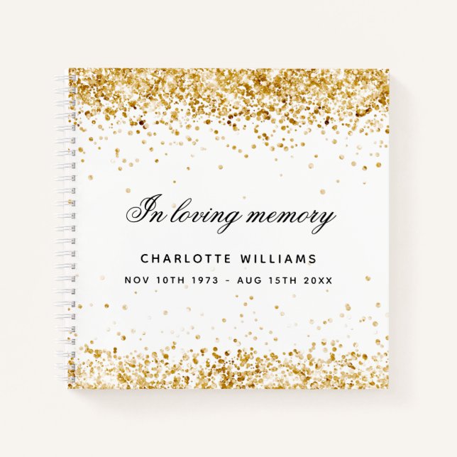 Mémorial du livre d'or blanc parties scintillant n (Devant)