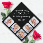 Memorial Elegant Personalized 5 Photo Collage Graduation Cap Topper<br><div class="desc">Honour your beloved Mom on graduation day with a custom photo collage memorial graduation cap topper. This unique mom memorial keepsake graduation cap is the perfect gift for yourself, family or friends to pay tribute to your loved one. We hope your memorial graduation cap topper will bring you peace, joy...</div>