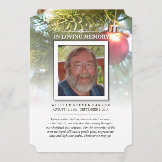 Mémorial et Carte de remerciements de Noël
