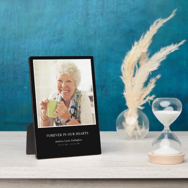 Memorial Family Remembrance Keepsake Sympathy Plaque (Side)