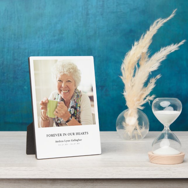 Memorial Family Remembrance Keepsake Sympathy Plaque (Side)