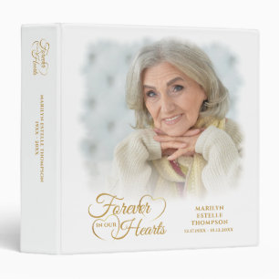 Memorial FOREVER IN OUR HEARTS Personalized Binder