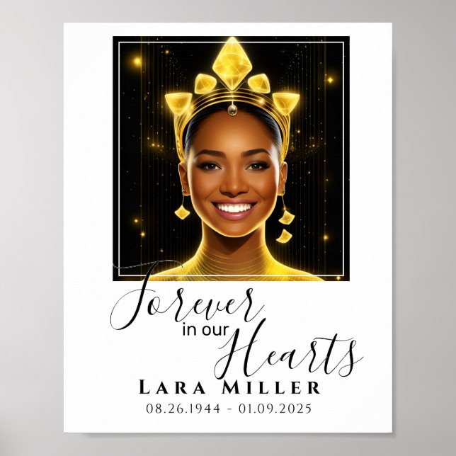 Memorial Forever In Our Hearts Poster (Front)