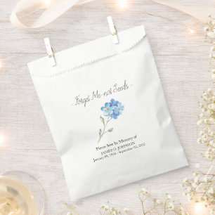 Memorial Forget Me-not Seed Funeral Favour Bag