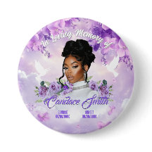 Memorial Funeral Button